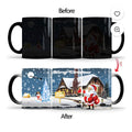 Mug thermosensible de Noël, tasse à café en céramique à couleur