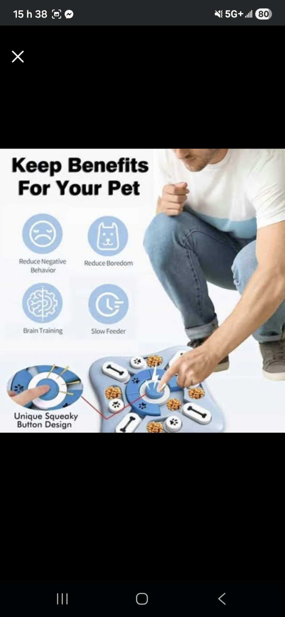 Jouet puzzle pour chien/chat et bol anti glouton